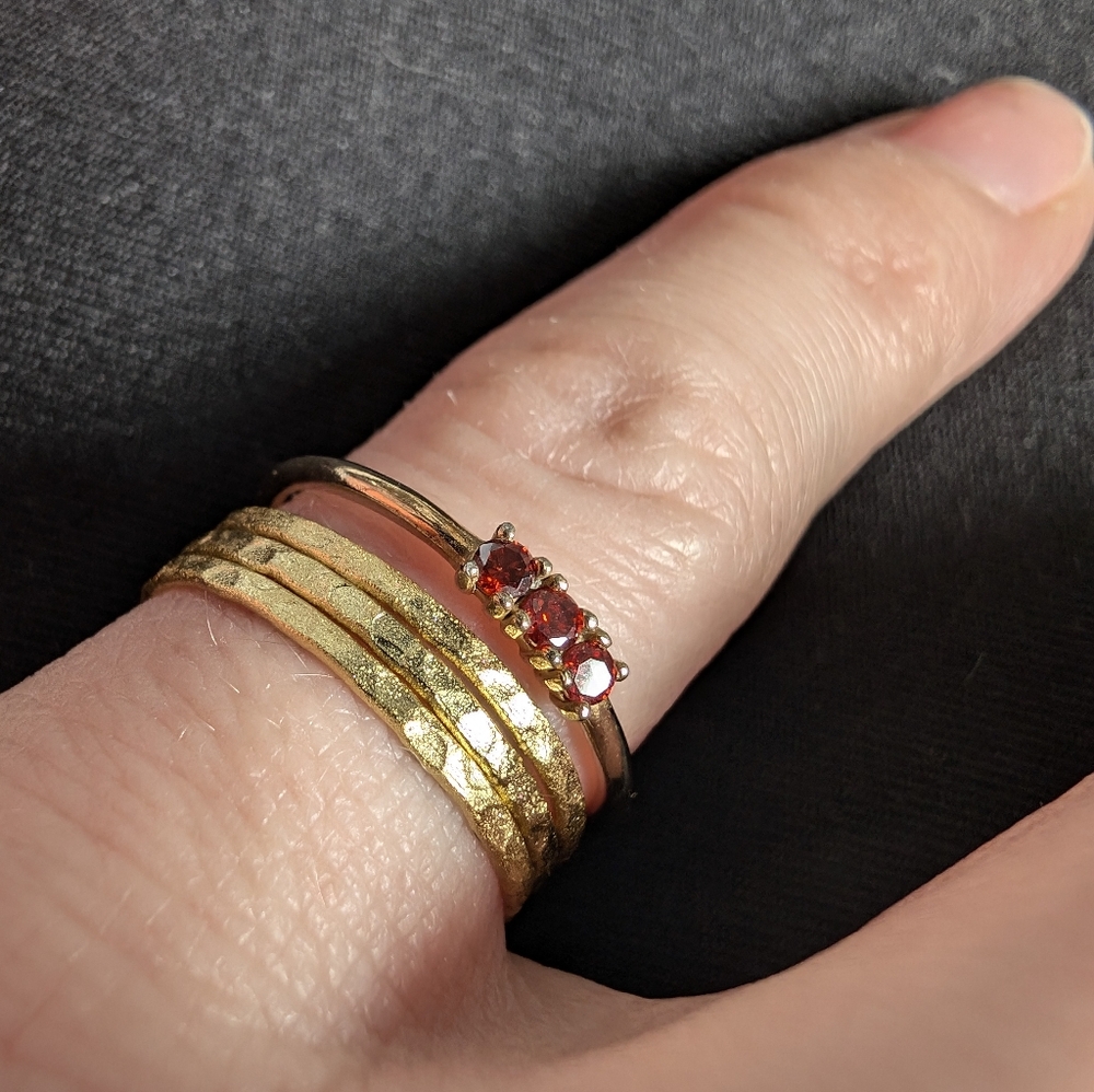 Sterling Silver Stacking Rings Bundle - image 6